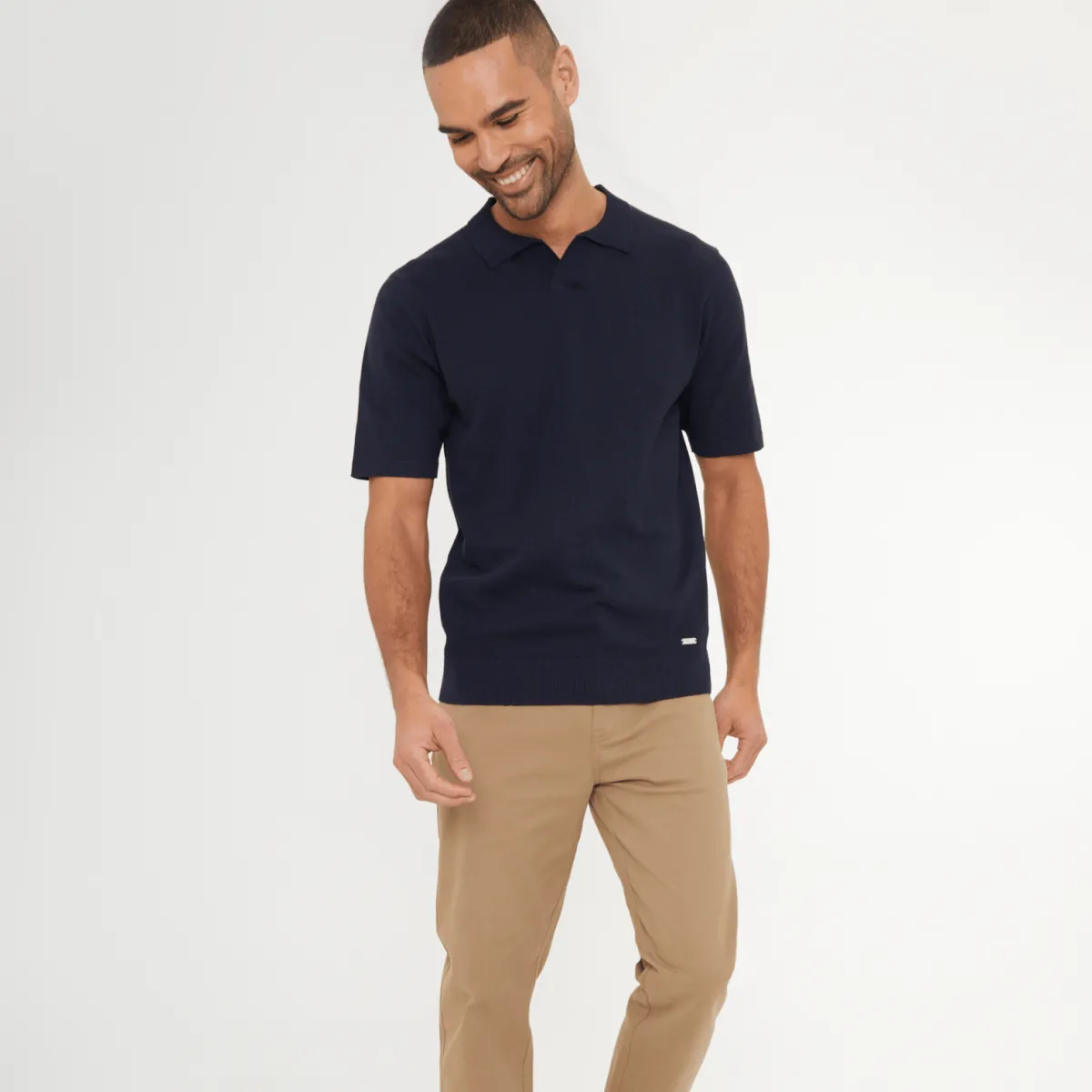 Fashion Mens Trophy Neck Polo Top T-Shirts & Polos