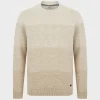 Outlet Men's Ombre Colour Block Sweater Knitwear