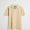 Fashion Men's Stone Popcorn Texture Polo Shirts