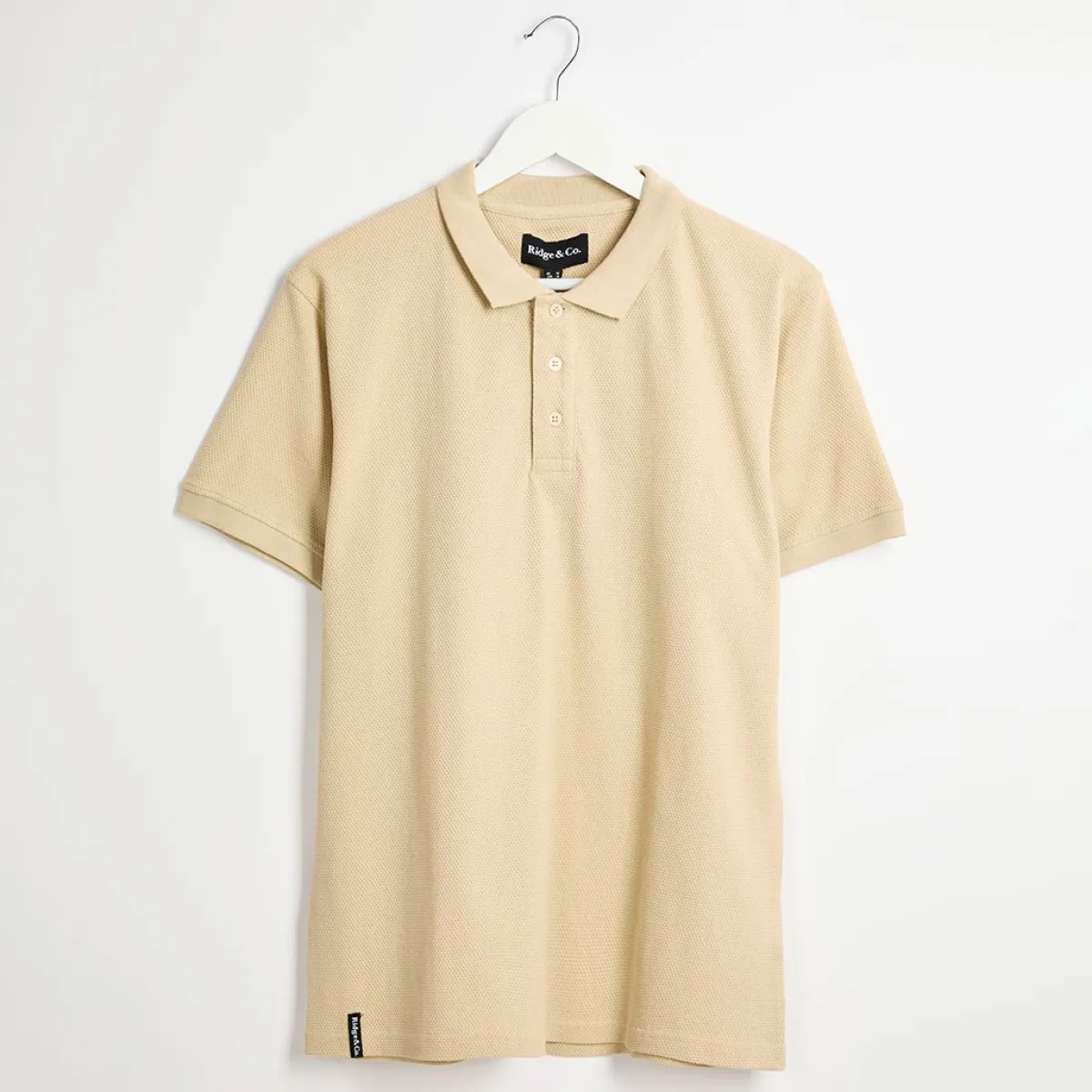 Fashion Men's Stone Popcorn Texture Polo Shirts