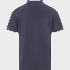 Best Men`s Tipped Collar Polo Navy T-Shirts & Polos