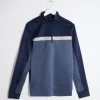 Sale Navy Mens Ben Sherman 1/4 Zip Sweatshirts & Hoodies