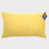 Clearance Ochre Geo Bolster Shower Resistant Cushion 30X50cm Pillows
