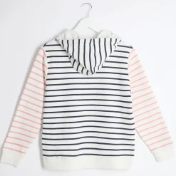 Best Petite Ex Store Ladies Multi Striped Hoody Women Hoodies & Sweatshirts