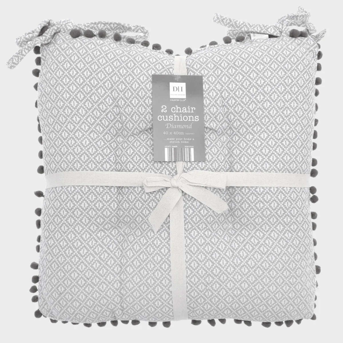 Best 2pk Chair Cushions With Pom Poms Pillows