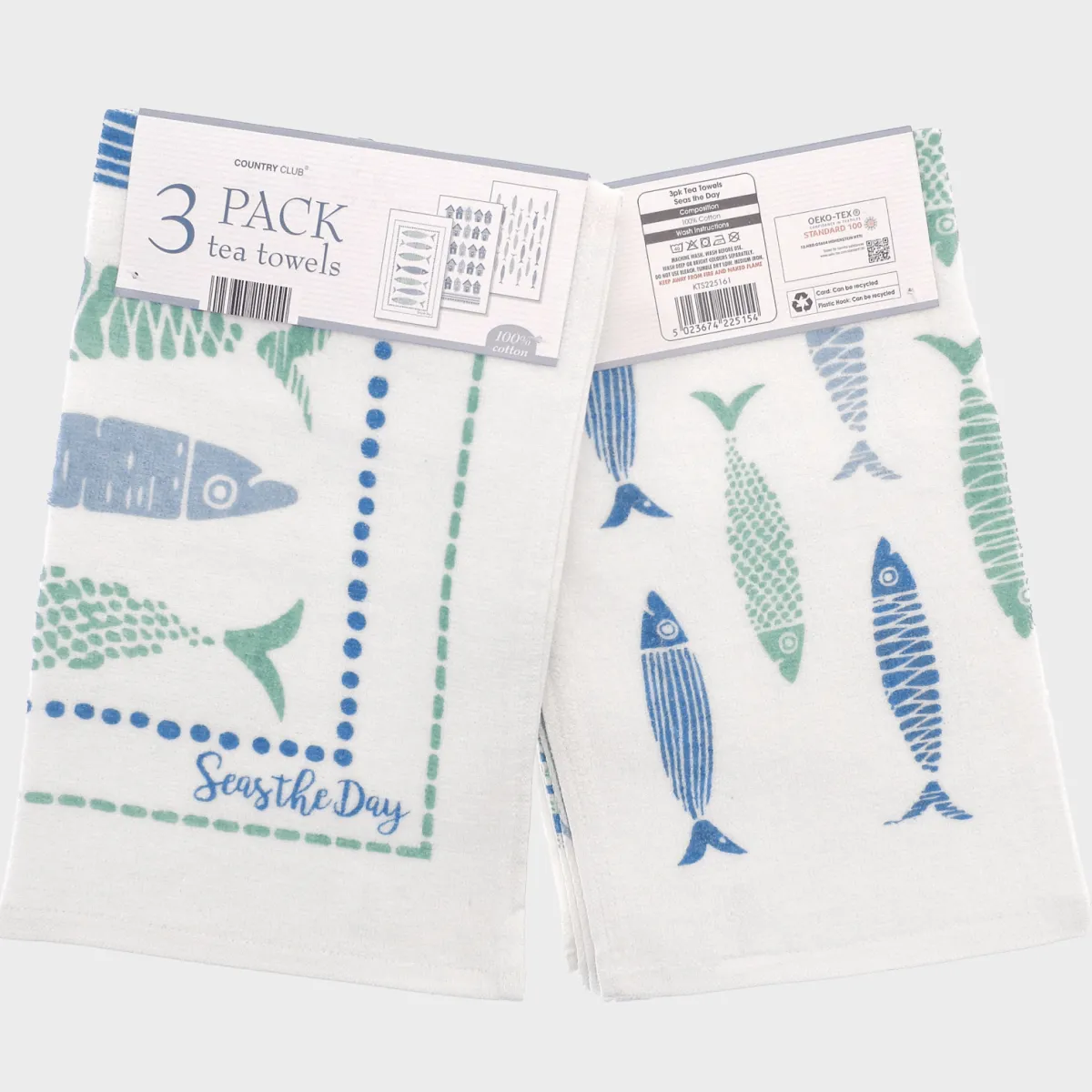 Clearance 3pk Seas The Day Tea Towels Tea Towels