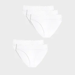 Sale 5pk White Lace High leg Briefs Women Underwear