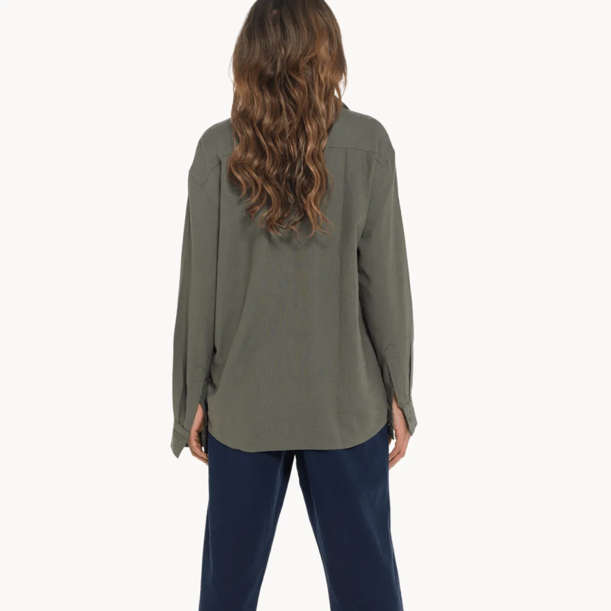 Best Relaxed Fit Linen Blend Shirt Women Linen | Tops