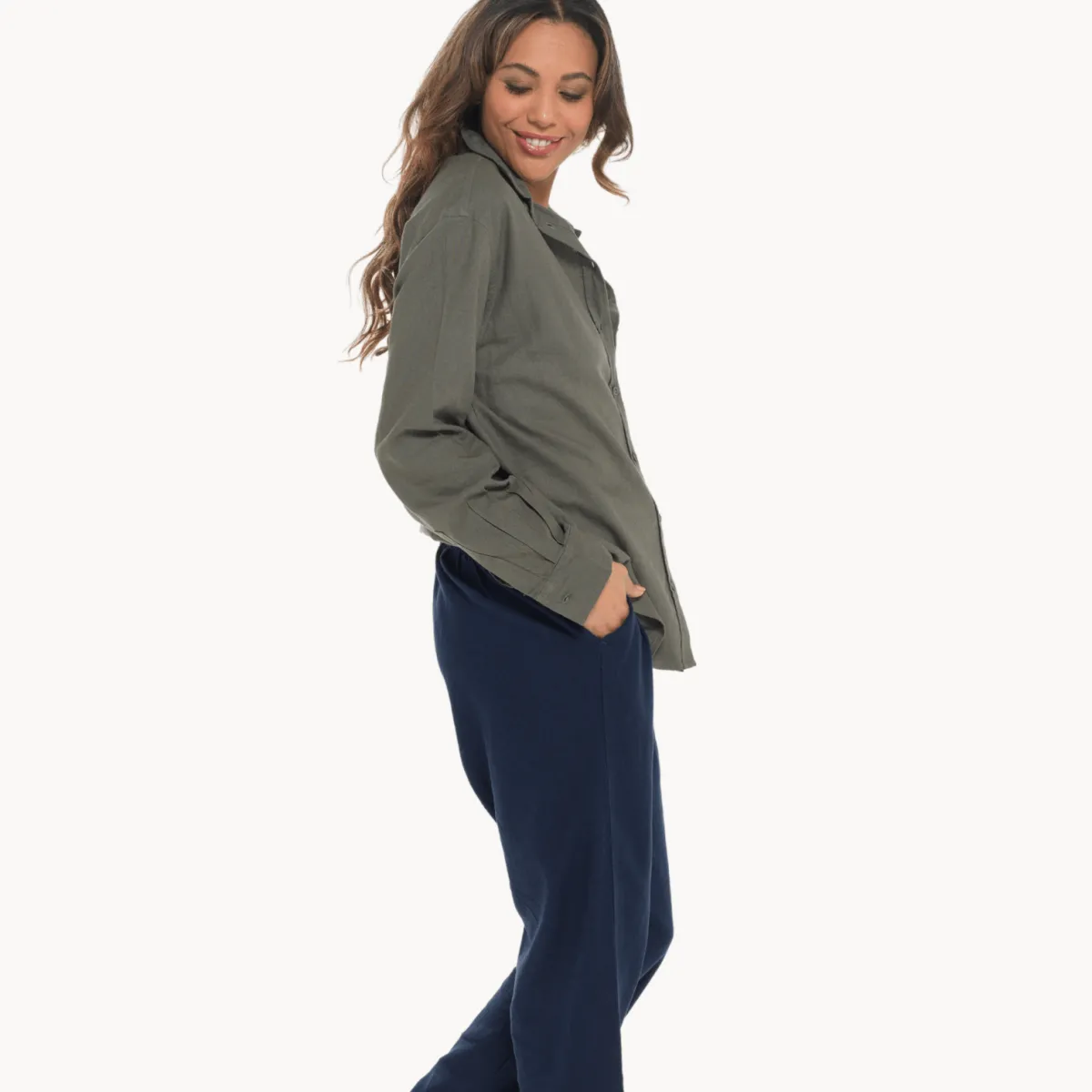 Best Relaxed Fit Linen Blend Shirt Women Linen | Tops