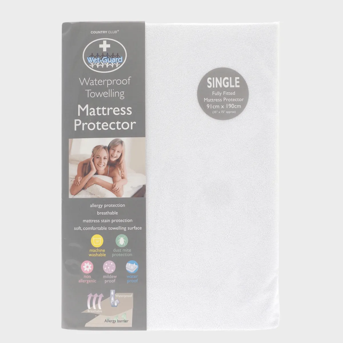 Online Single Terry Mattress Protector Bed Sheets