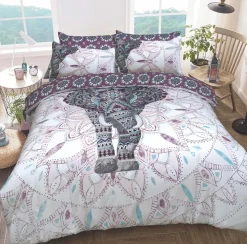 Clearance Sleepdown Elephant Purple Mandala Duvet Cover Duvet Cover Sets
