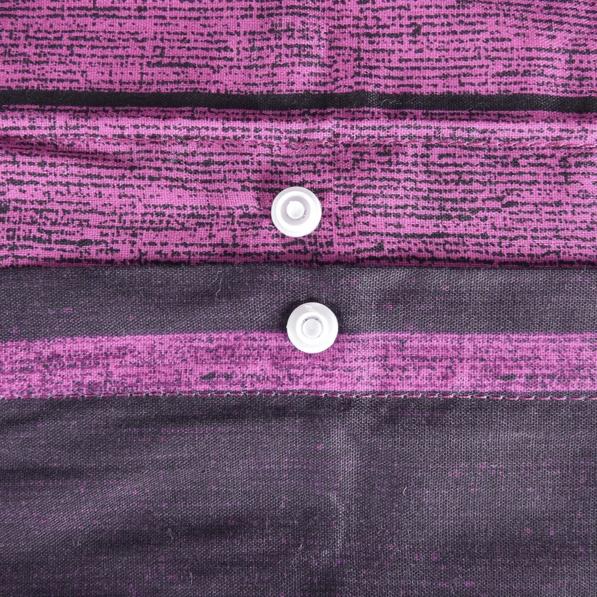 New Sleepdown Purple Textured Stripe Double Duvet Set Duvet Cover Sets