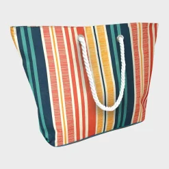 Clearance Striped Cool Beach Bag Storage