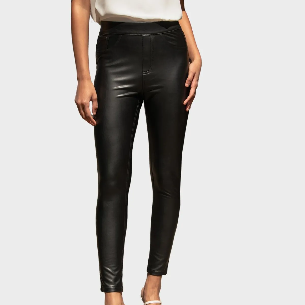 Sale Threadbare Coated Jeggings Women Joggers & Leggings