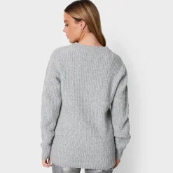 New Threadbare Ladies V Neck Knitted Jumper Women Hoodies & Sweatshirts