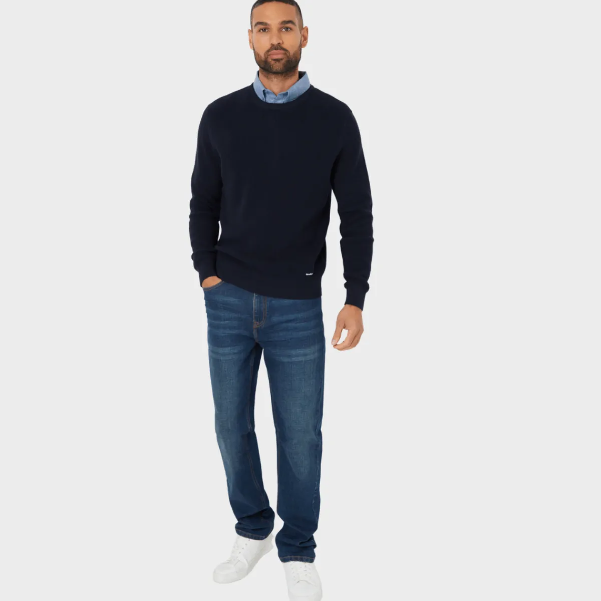 New Threadbare Mens Mock Jumper Shirt Sweatshirts & Hoodies